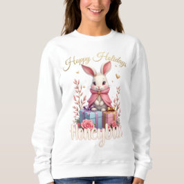 Moletom Hoppy Holidays – Honeybun Bunny