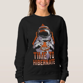 Moletom Hora De Hibernar Astronauta Engraçado Relaxa Hib