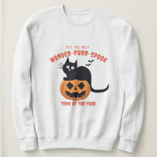 Moletom Horário das Halloween Chupkin Black Cat Sweet