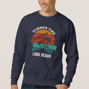 Moletom Horário de Verão, camisola de longa praia da Calif