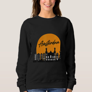 Moletom Horizonte de Amsterdã Lembrança Holandesa Touri Pa