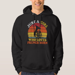 Moletom Horn Lover Francês Vintage Apenas Uma Menina Que A