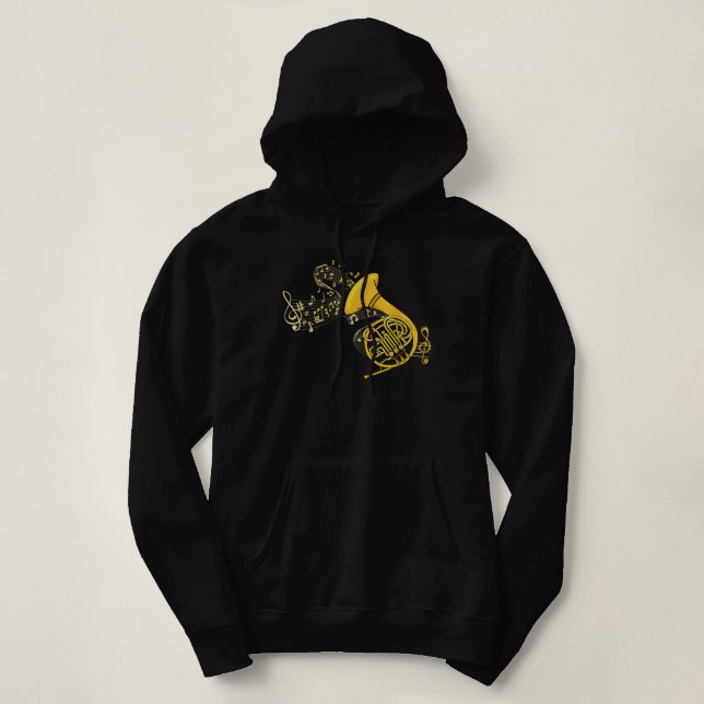 Moletom Horn Music Lover Big Banda - Francês (Frente do Design)