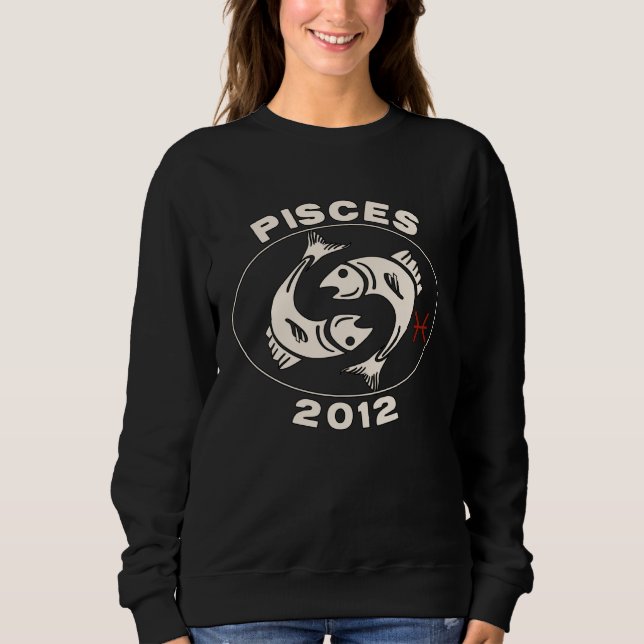 Moletom Horoscope Zodiac Sign Fish Pisces 2012 (Frente)