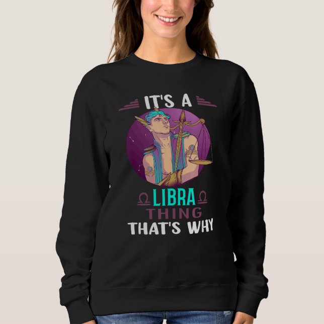 Moletom Horoscópio Libra Astrologia Sinal Zodiac (Frente)