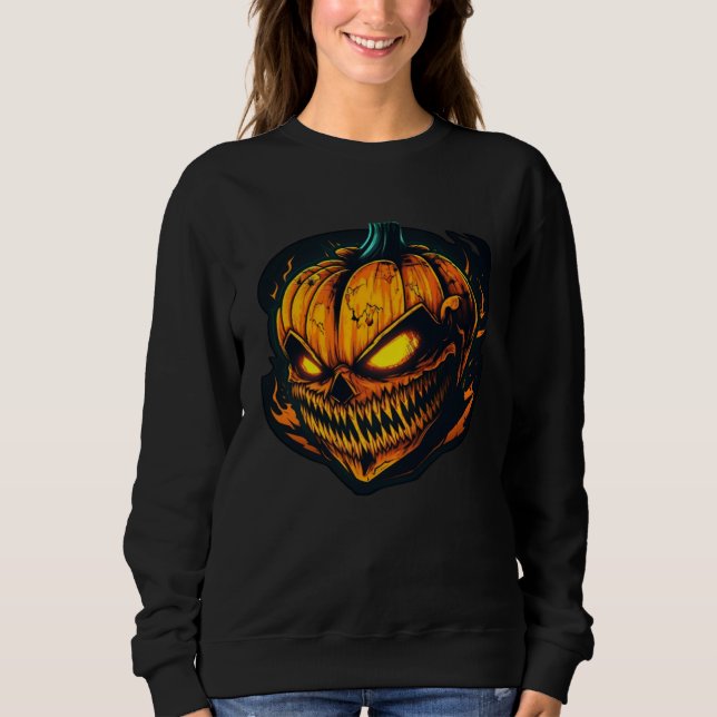 Moletom Horror Evil Pumpkin Nightmare Scary Terrifying Hal (Frente)