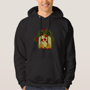 Moletom Horror horível do zombi do pinguim de Kawaii