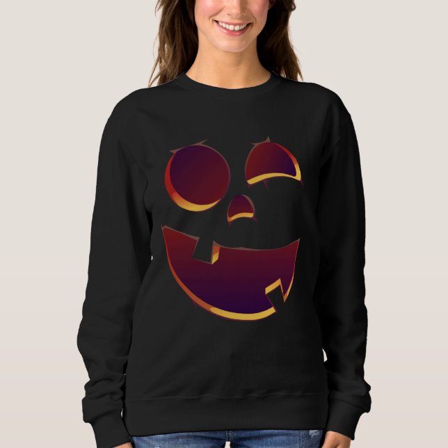 Moletom Horror Pumpkin Cute Kids Halloween Costume (Frente)