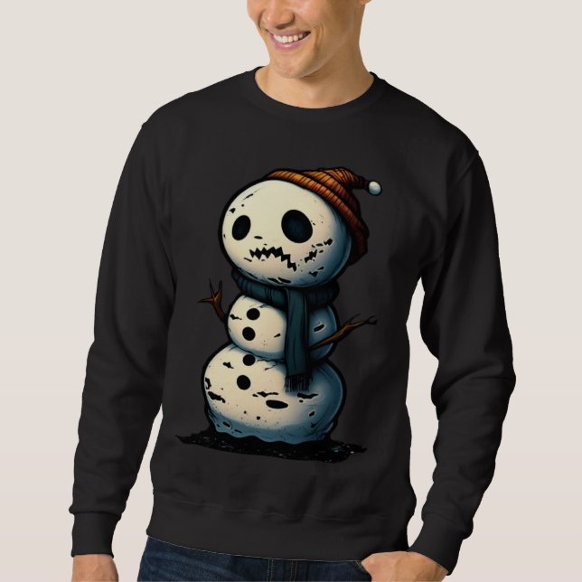 Moletom Horror Snowman Nightmare Scary Terrifying Hallowee (Frente)