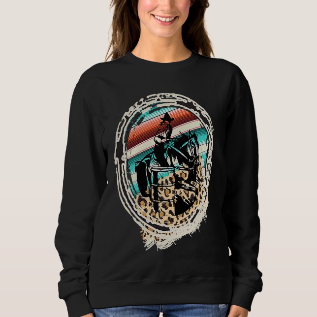 Moletom Horse Barrel Racing  Serape Leopard (Frente)