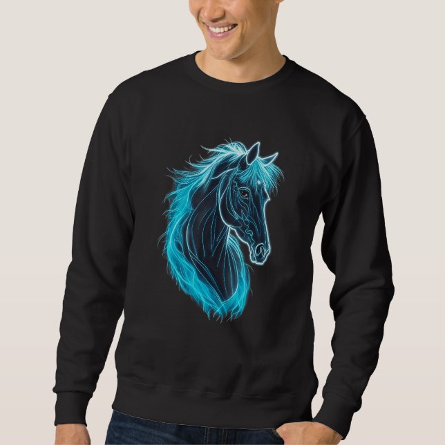 Moletom Horse  Equestrian Portrait Women Girl Horseback Ri (Frente)