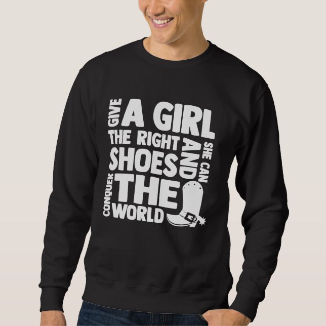 Moletom Horse Gifts Shirts Girls Women, Give a Girl the Ri (Frente)