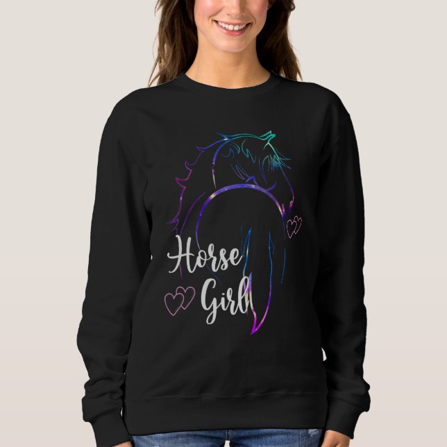 Moletom Horse Girl Love Horses Riding Horseback Riding Kid (Frente)