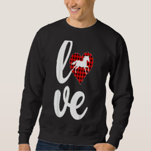 Moletom Horse Lover Engraçado Buffalo Xadrez Amor Cavalo V