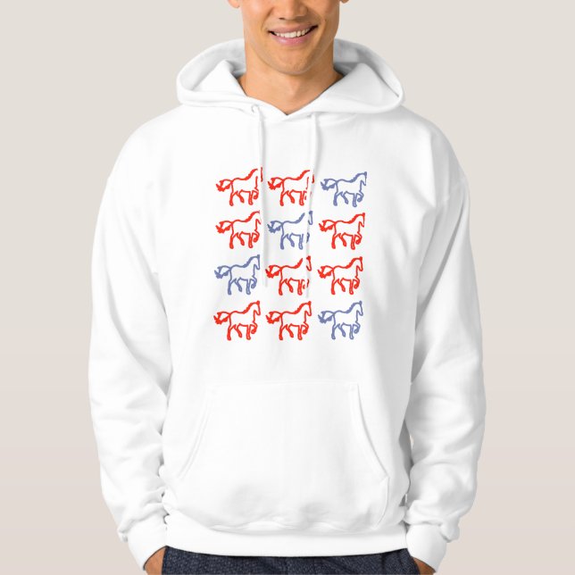 Moletom Horse Symbol Pattern Sweatshirt – Personality Gift (Frente)