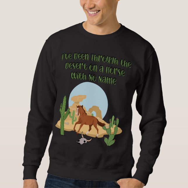 Moletom Horse With No Name Men's Dark Sweatshirt (Frente)