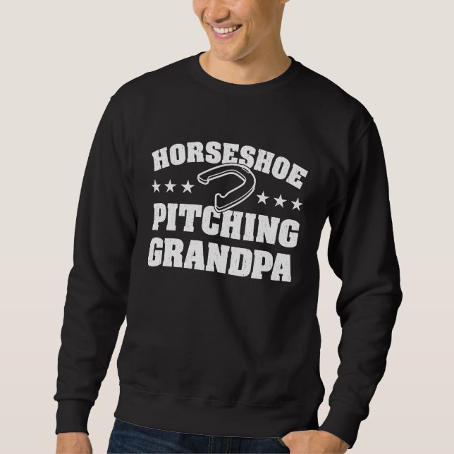 Moletom Horseshoe Player Horseshoe Pitching Grandpa (Frente)