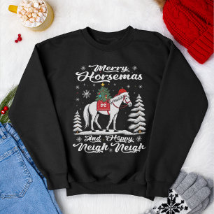 Moletom Horsmas felizes e Happy Neigh Neigh