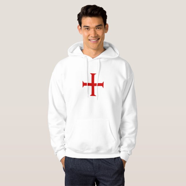 Moletom hospitall teutonic templar de malta da cruz (Frente Completa)