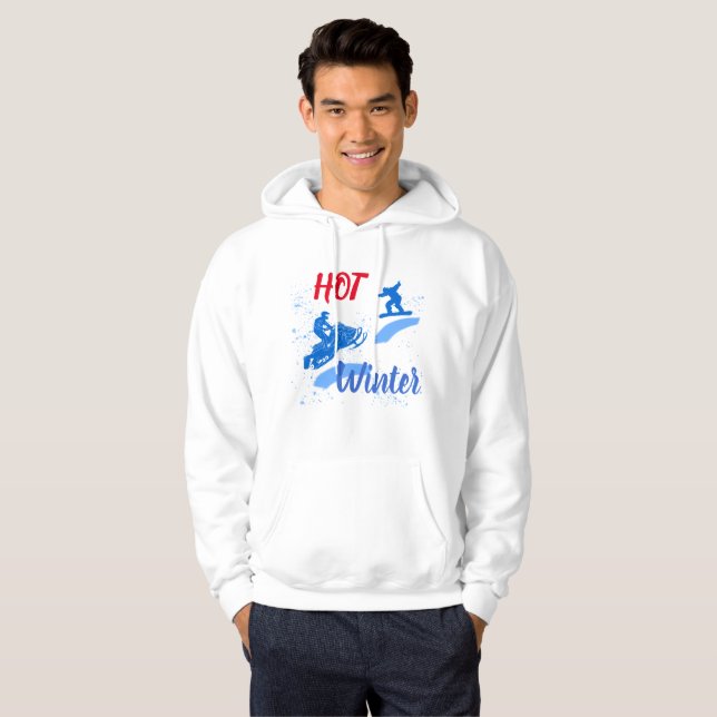 Moletom Hot Winter personalizável engraçado (Frente Completa)