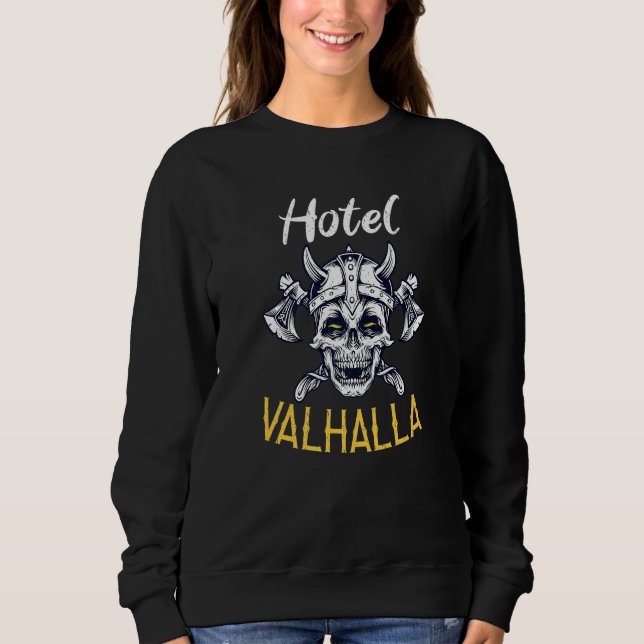 Moletom Hotel Valhalla Odin Nordic Viking (Frente)