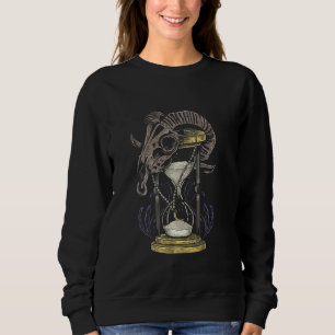 Moletom Hourglass Skull Sheeler Time Traveler Ficção Cient