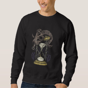 Moletom Hourglass Skull Sheeler Time Traveler Ficção Cient