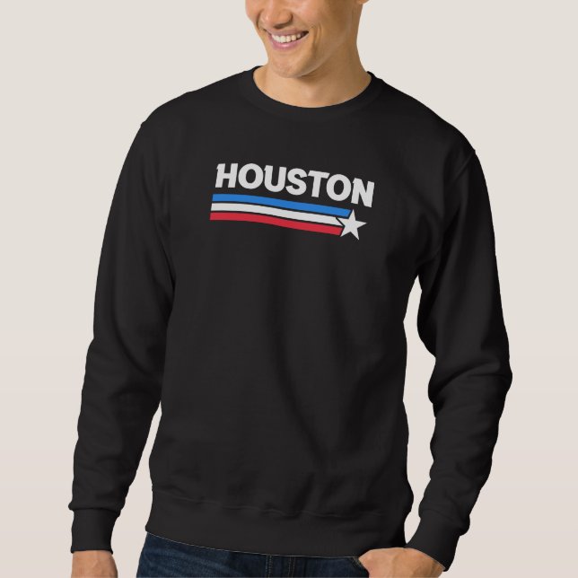 Moletom Houston Flag Design para orgulhoso Houstonian (Frente)