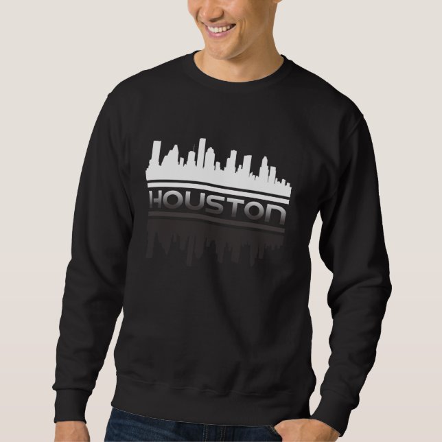 Moletom Houston Skyline Refletion Texas HTown Space City (Frente)