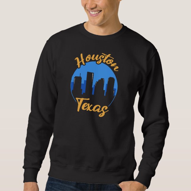 Moletom Houston Texas Design para orgulhoso Houstonian (Frente)