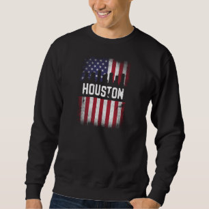 Moletom Houston USA Flag Design para orgulhoso Houstonian
