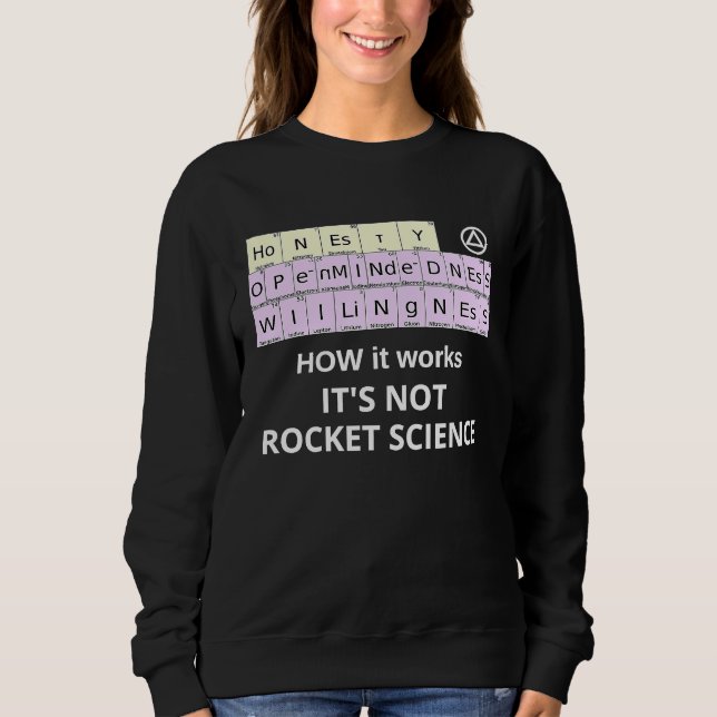 Moletom HOW it Works Not Rocket Science Periodic Elements  (Frente)