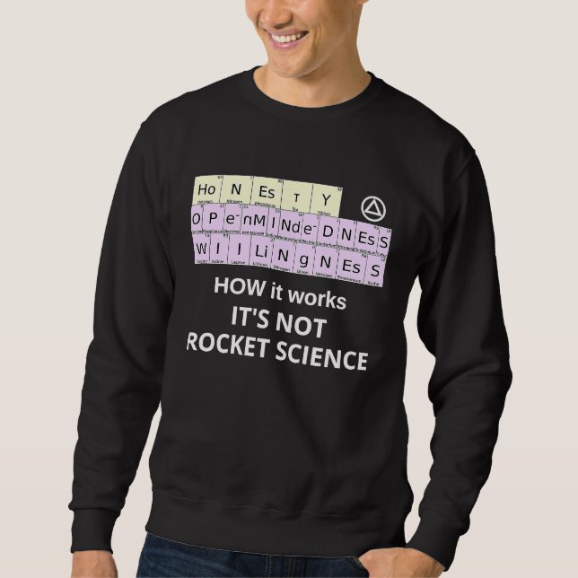 Moletom HOW it Works Not Rocket Science Periodic Elements  (Frente)
