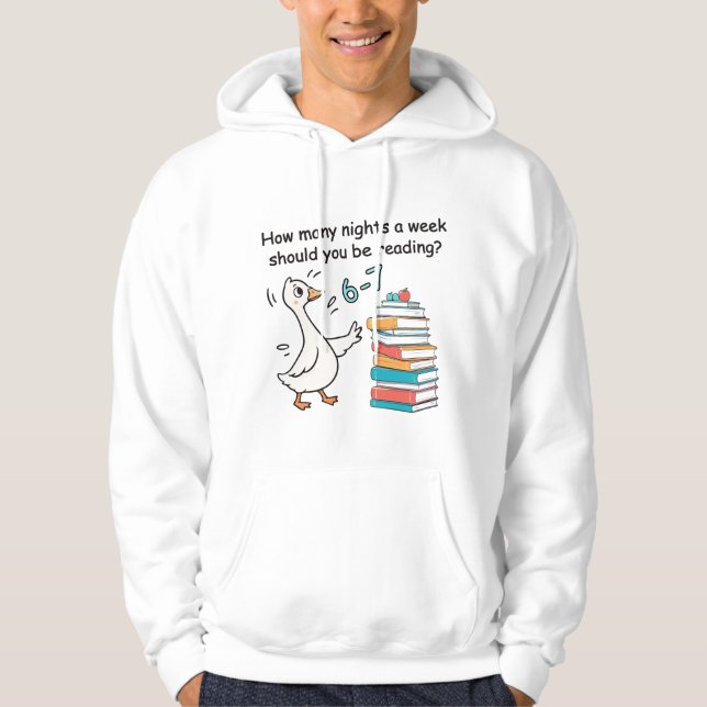 Moletom How Many Nights a Week Should You Be Reading 6-7 (Frente)