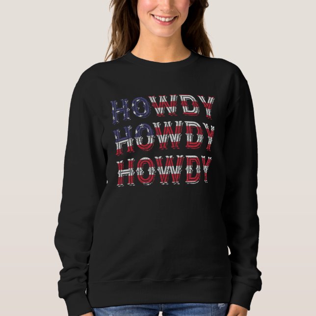 Moletom Howdy Country Southern Rodeo (Frente)