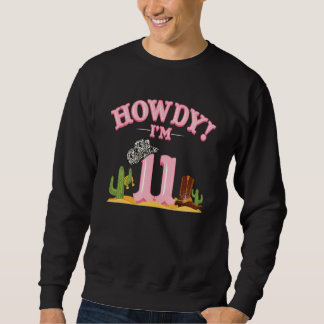 Moletom Howdy Cowgirl 11 Birthday Western Country Southe