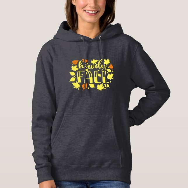 Moletom Howdy Fall com Folhas (Frente)