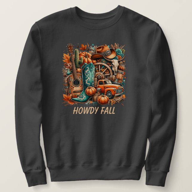 Moletom Howdy Fall Sweet (Frente do Design)
