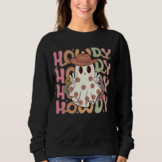Moletom Howdy Ghost Rodeo Western Howdy Cowboy (Frente)