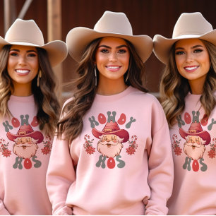 Moletom Howdy Hos Papais noeis de cowboy Natal