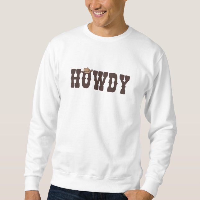 Moletom Howdy Rodeo País Ocidental Sul (Frente)