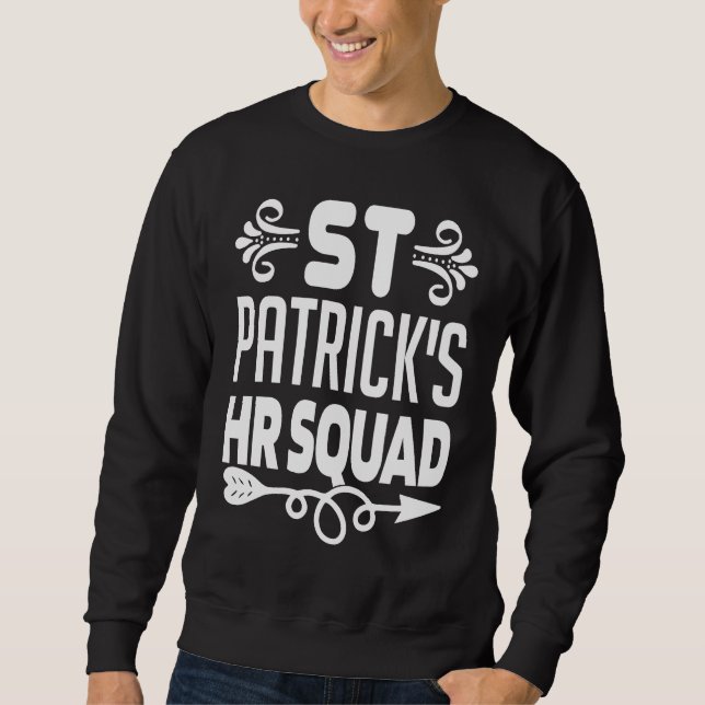 Moletom HR Squad St Patrick's Day Costume  Human Resource (Frente)