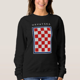 Moletom Hrvatska Checker Blue Border