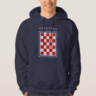 Moletom Hrvatska Checker Blue Border