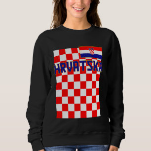 Moletom Hrvatska, Croácia, Hrvatska zastava, Croácia