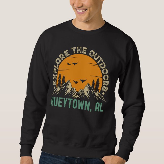 Moletom Hueytown, Alabama - Explore o exterior (Frente)