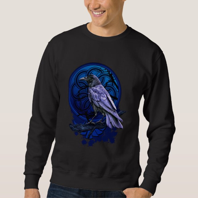 Moletom Huginn the Raven Midnight Nordic Tidings (Frente)
