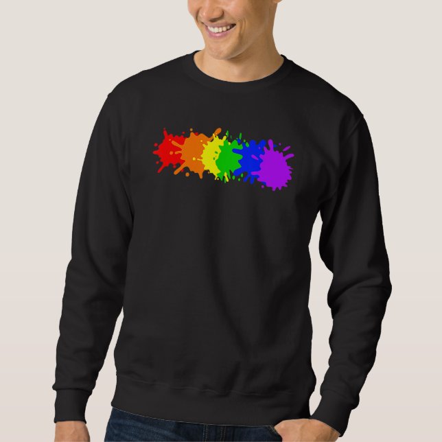 Moletom Human LGBT Gay Pride Flag Rainbow Flag (Frente)