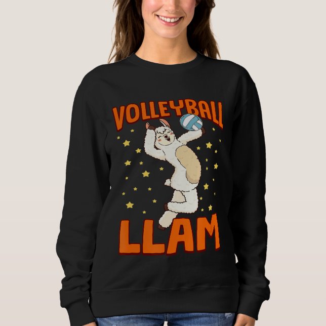 Moletom Humor de Llama Alpaca de Volei (Frente)