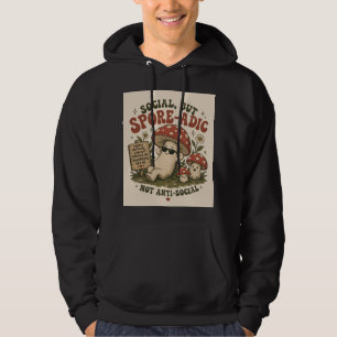 Moletom Humor Espórico – Design Retro de Cogumelo Fofo e R